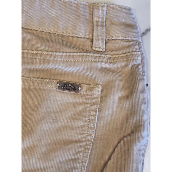 L.L. Bean Favorite Fit Corduroy Pants Casco Cords Straight Leg Tan/Khaki | 8 EUC - Picture 11 of 13
